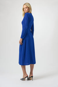 Joseph Ribkoff Sparkle Knit Fit & Flare Dress Jr254082