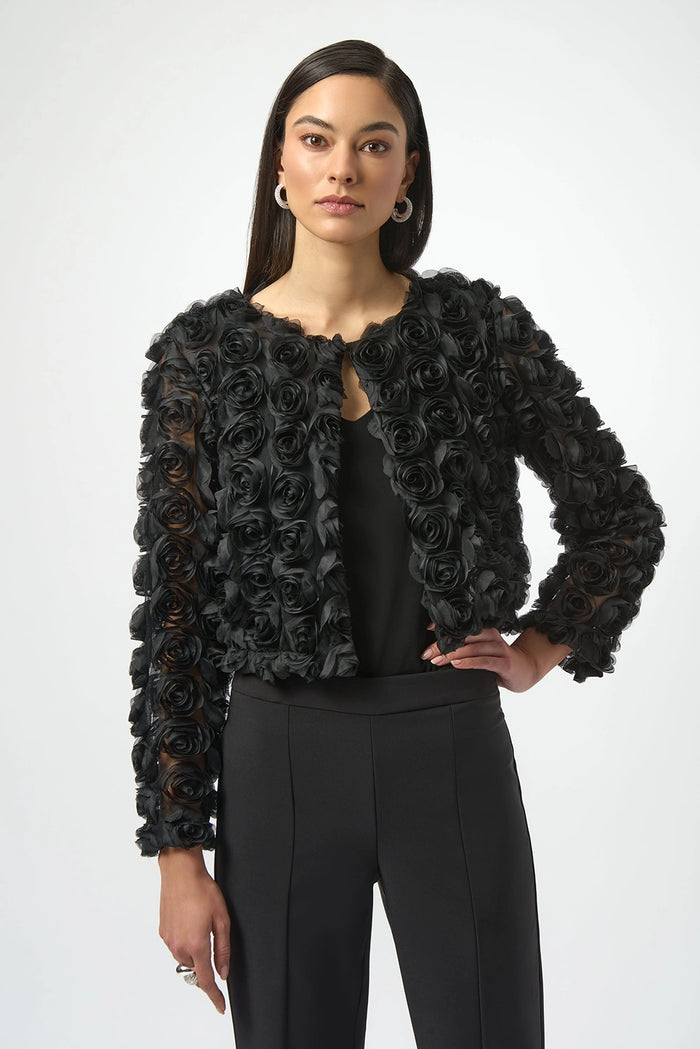 Joseph Ribkoff Rosette Embroidered Straight Cover Up Jr254180