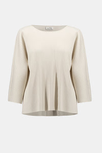 Joseph Ribkoff Pleated Scuba Crepe Boxy Top Jr