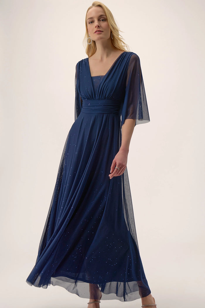 Joseph Ribkoff Signature | Sparkle Mesh A-Line Gown Jr254723