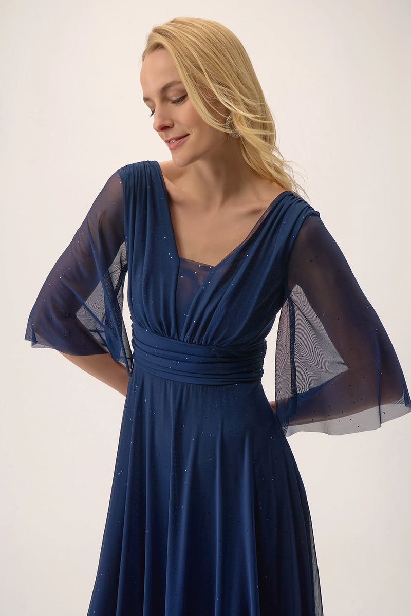 Joseph Ribkoff Signature | Sparkle Mesh A-Line Gown Jr254723