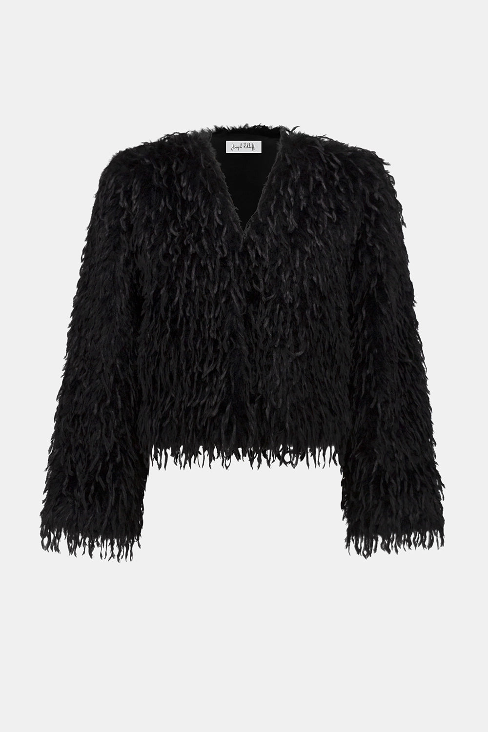 Joseph Ribkoff Faux Fur Collarless Boxy Jacket Jr254905