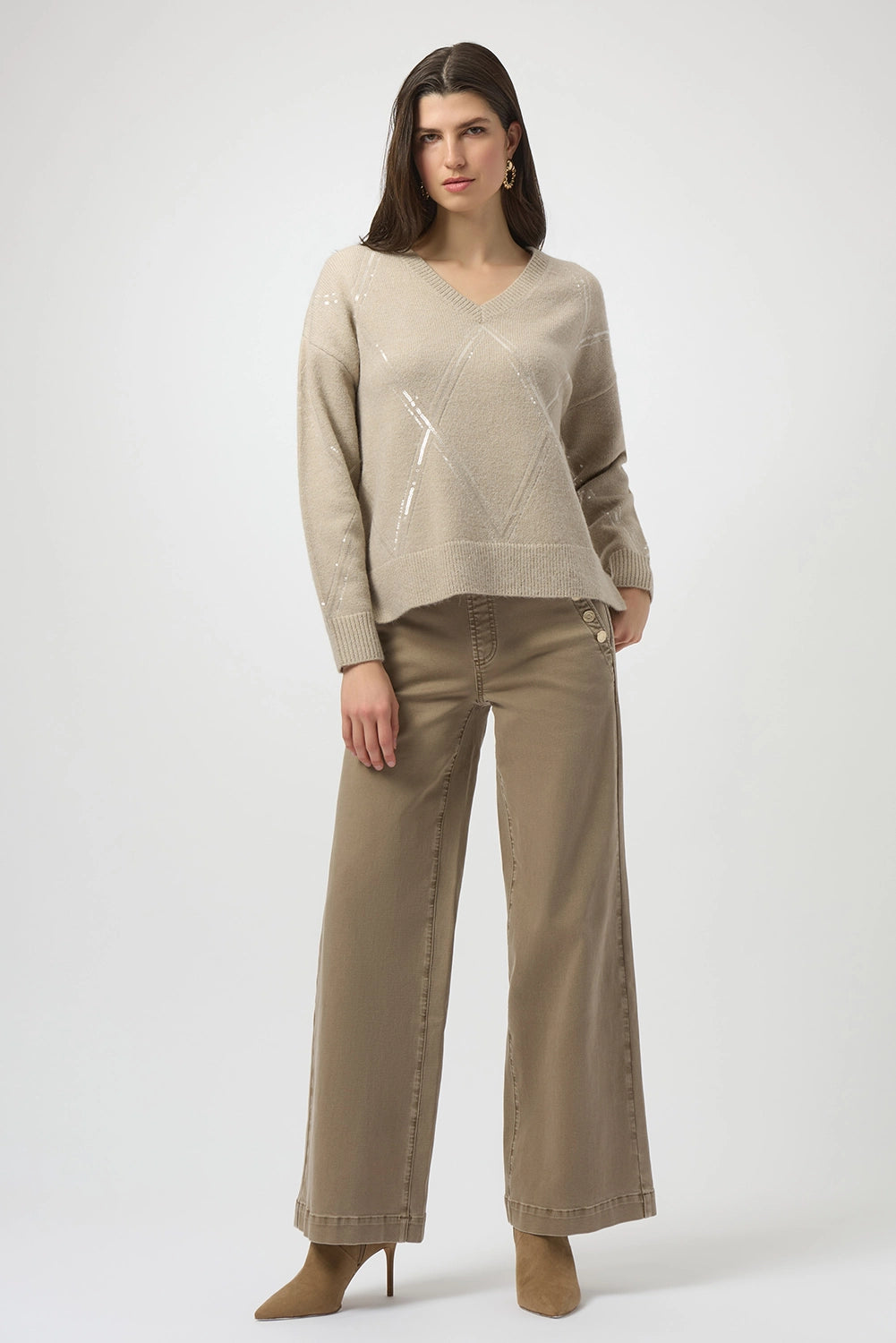 Joseph Ribkoff Classic Wide Leg Pull-On Jeans Jr254919