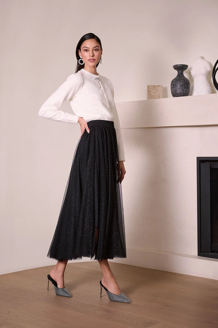 Joseph Ribkoff Tulle Flared Skirt Jr254927