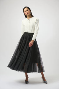 Joseph Ribkoff Tulle Flared Skirt Jr254927