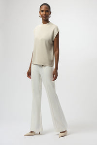 Joseph Ribkoff Sweater Knit Sleeveless Pullover with Iron-On Detail Jr254935