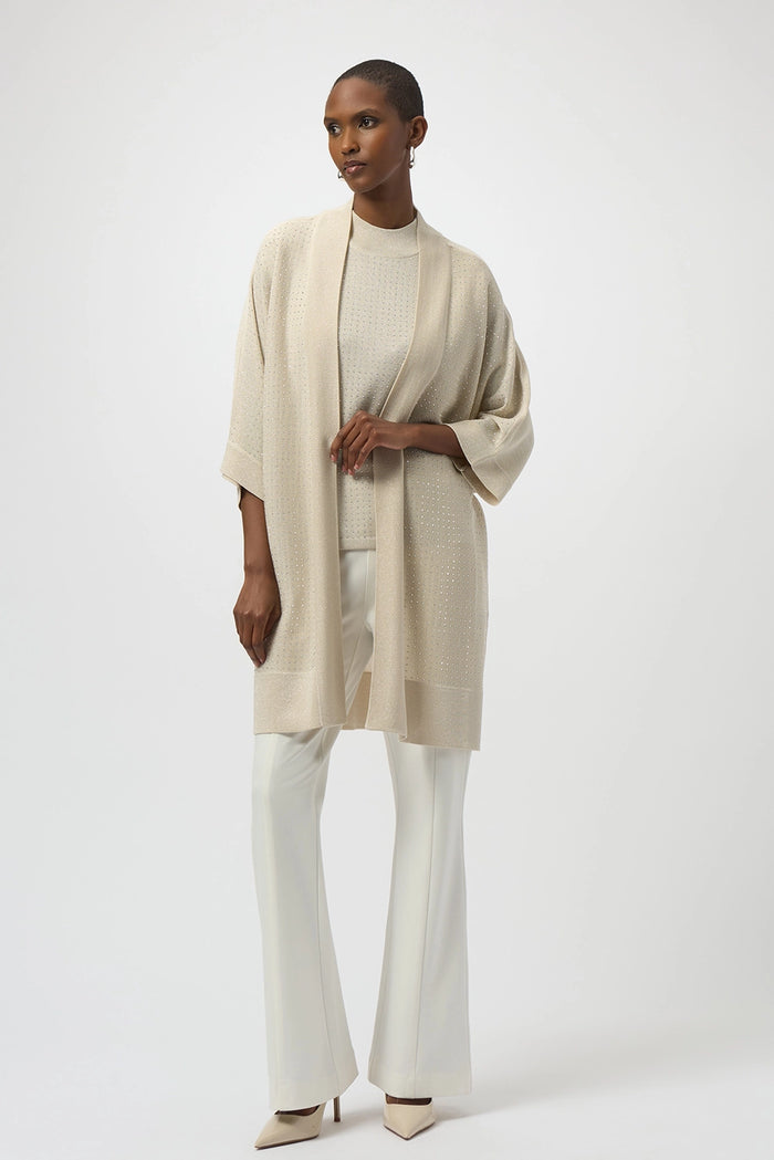 Joseph Ribkoff Sweater Knit Cover-Up with Iron-On Detail Jr254937