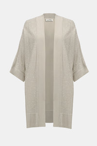 Joseph Ribkoff Sweater Knit Cover-Up with Iron-On Detail Jr254937