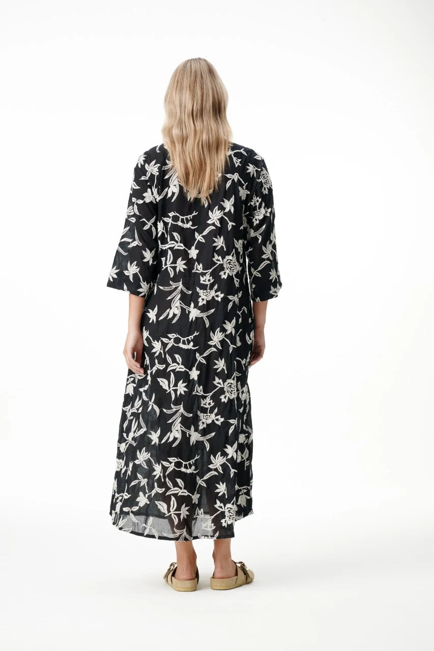 One Season Deia Embroidery Black/Cream
