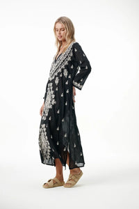 One Season Long Goa Embroidery Black/Cream