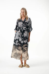 One Season Jasmine Midnight Palm Black