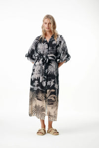 One Season Jasmine Midnight Palm Black