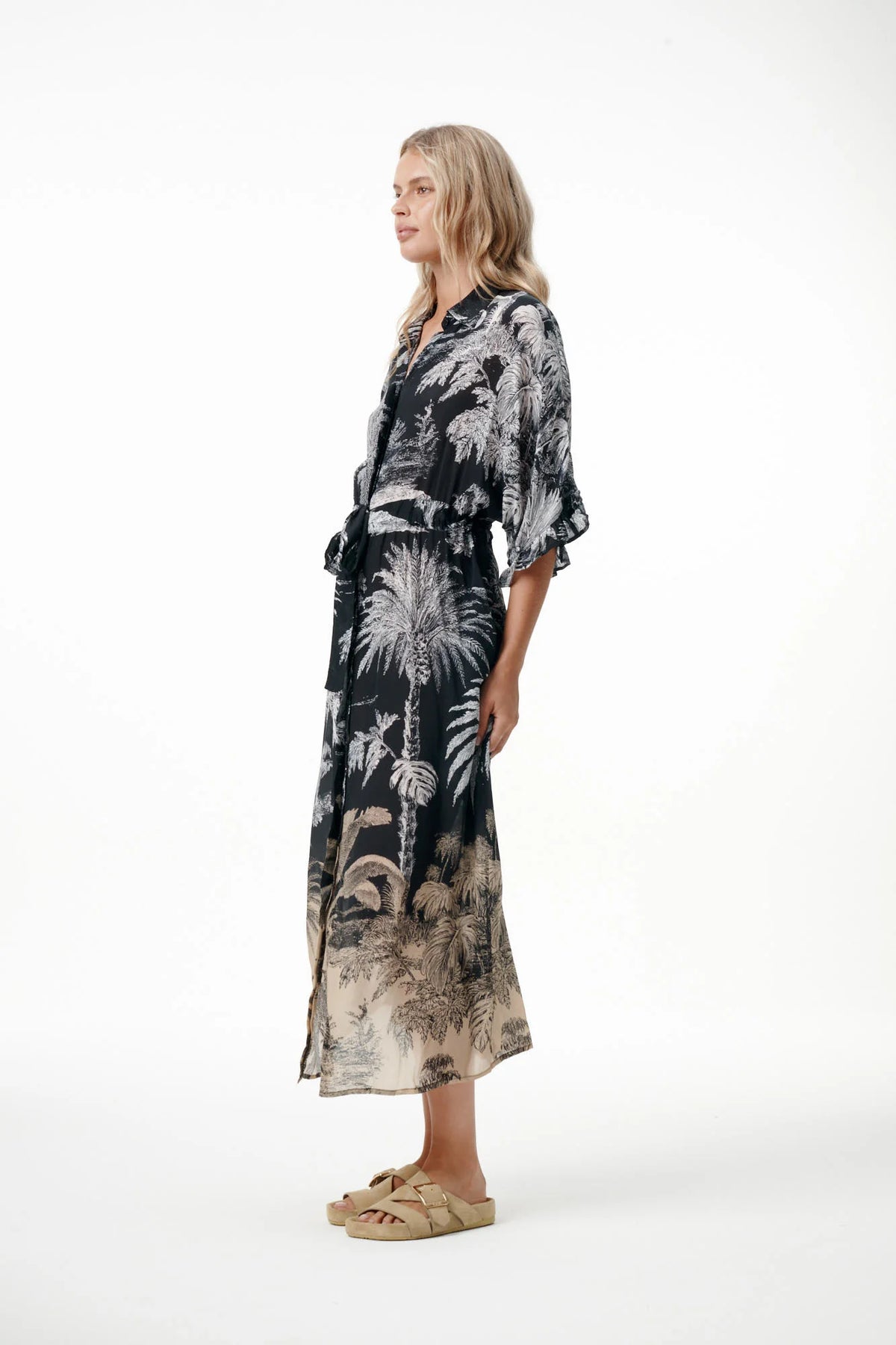 One Season Jasmine Midnight Palm Black