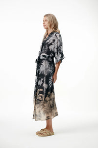 One Season Jasmine Midnight Palm Black