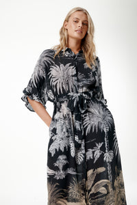 One Season Jasmine Midnight Palm Black