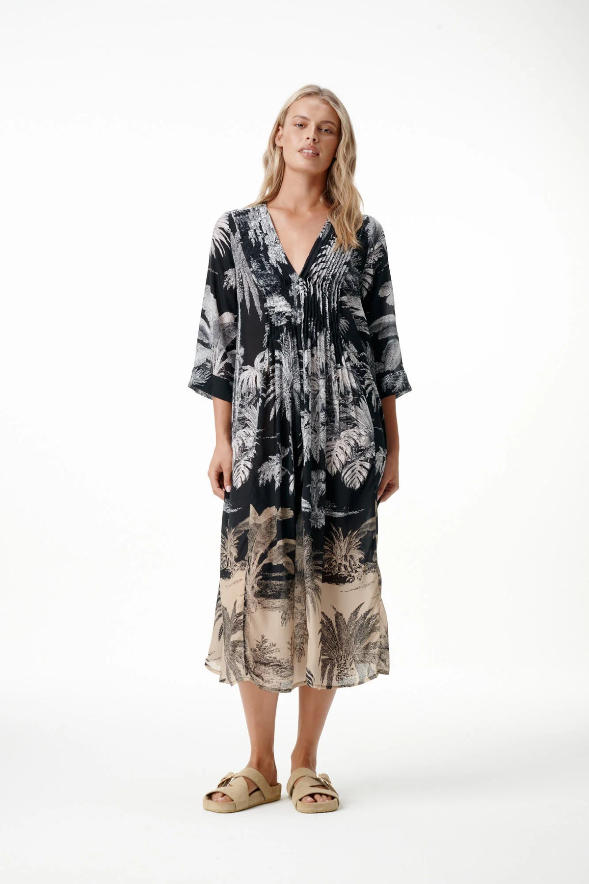 One Season Mia Midnight Palm Black