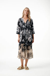 One Season Mia Midnight Palm Black