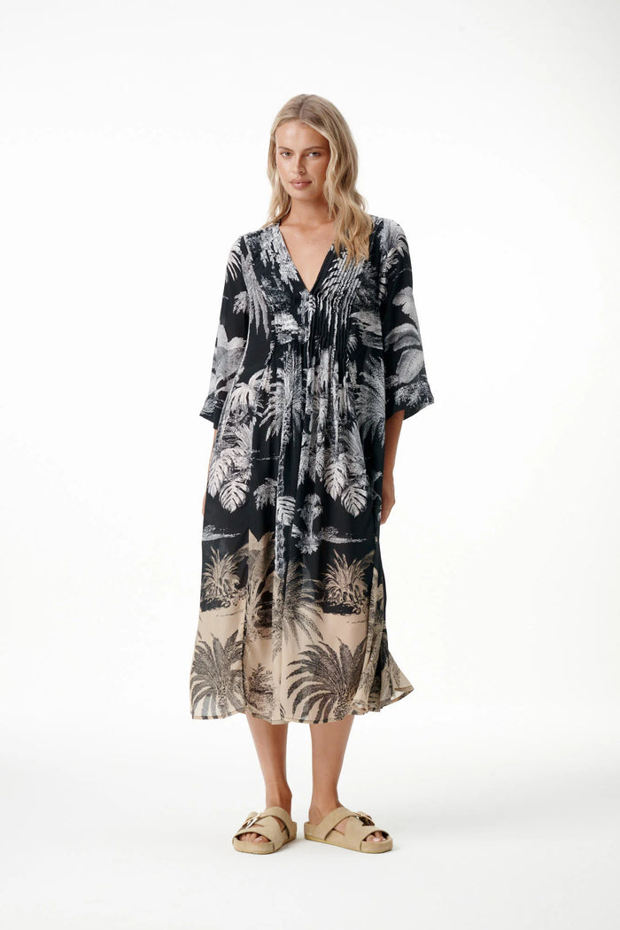 One Season Mia Midnight Palm Black