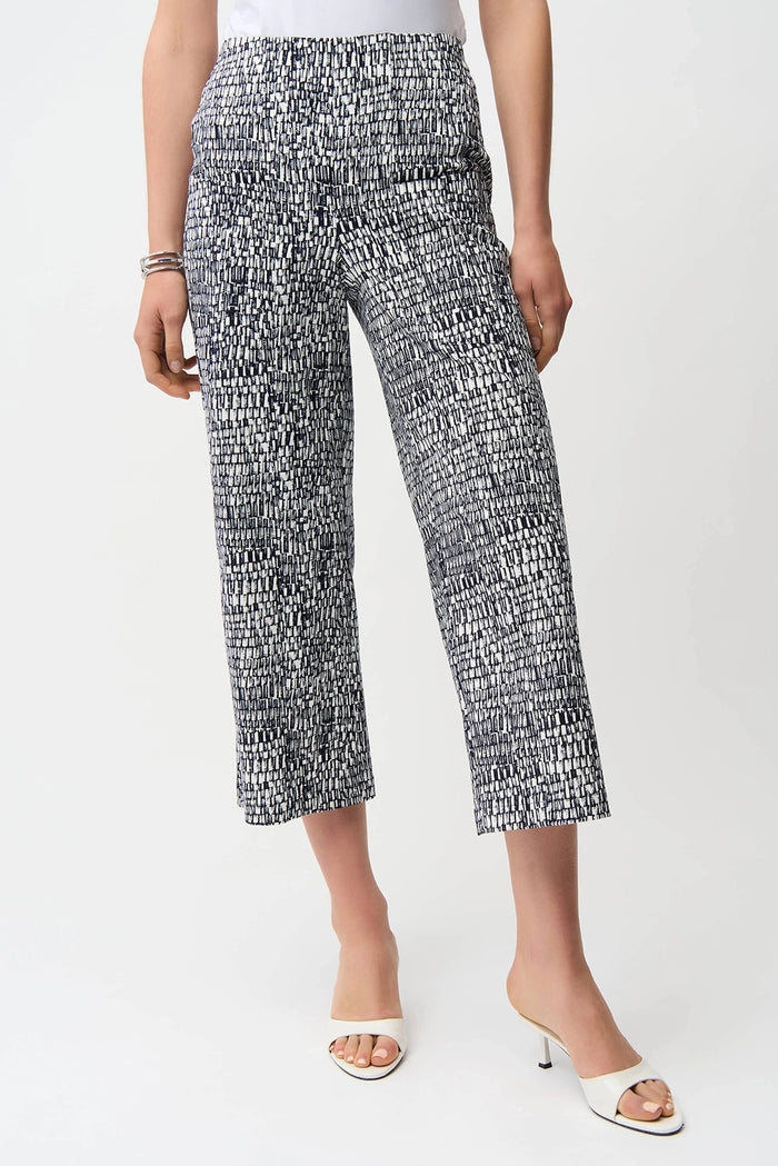 Joseph Ribkoff Millennium Abstract Print Pull-On Culotte Jr261002