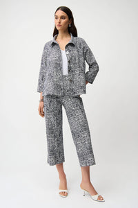 Joseph Ribkoff Millennium Abstract Print Pull-On Culotte Jr261002