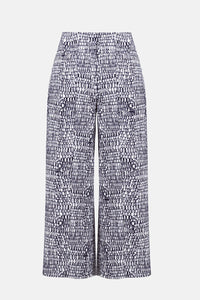 Joseph Ribkoff Millennium Abstract Print Pull-On Culotte Jr261002