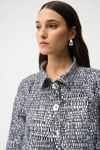 Joseph Ribkoff Millennium Abstract Print Trapeze Jacket Jr261003