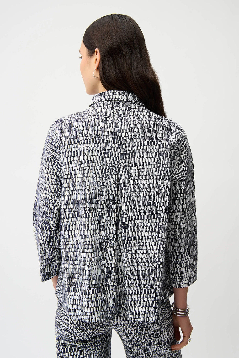Joseph Ribkoff Millennium Abstract Print Trapeze Jacket Jr261003