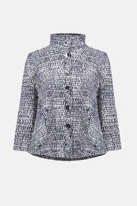 Joseph Ribkoff Millennium Abstract Print Trapeze Jacket Jr261003