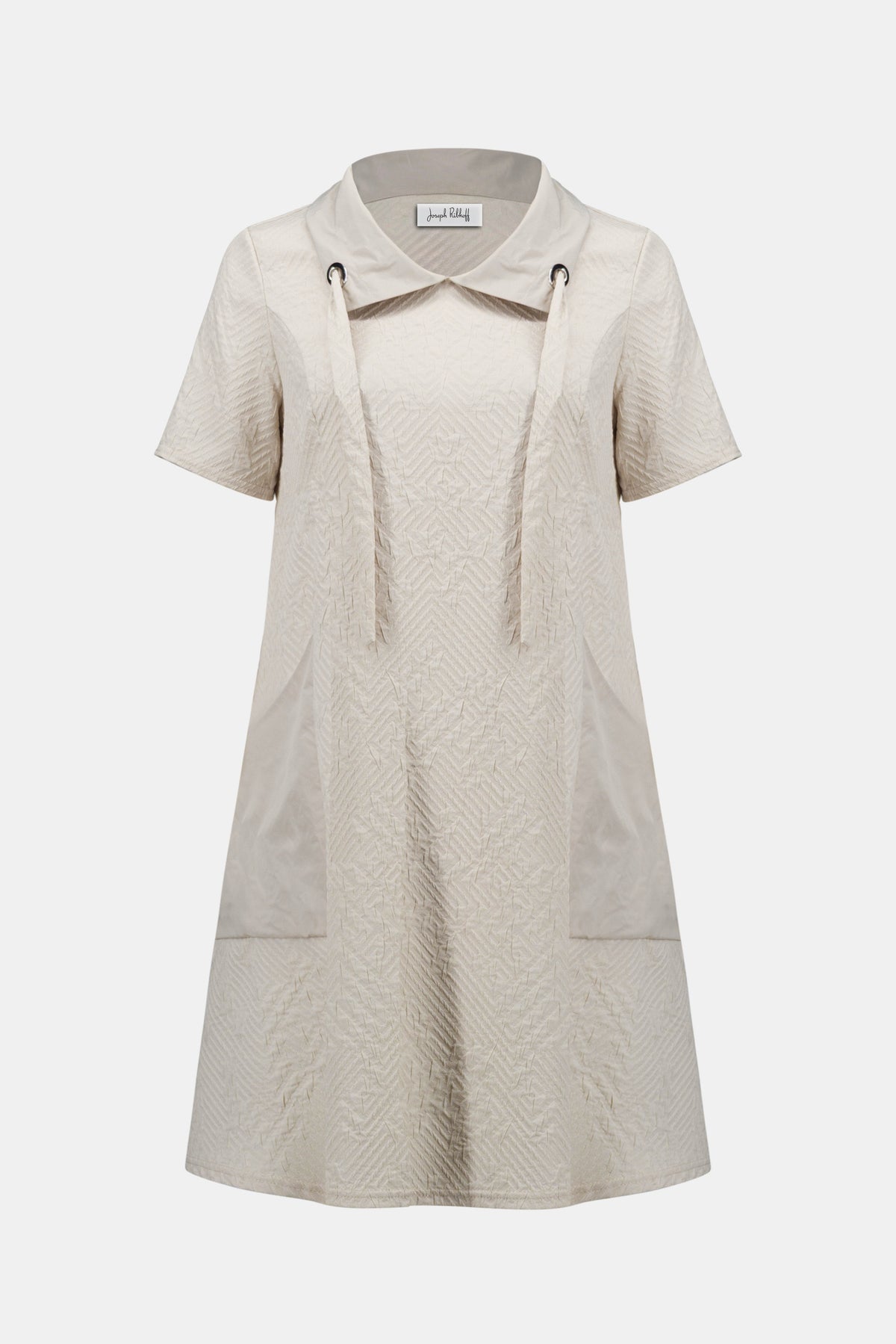 Joseph Ribkoff Geometric Textured Jacquard A-Line Dress Jr261027