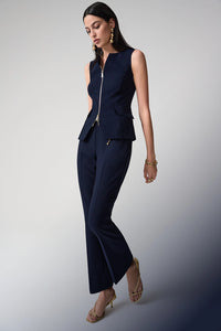 Joseph Ribkoff Lux Twill Pull-On Flare Pants With Chain Belt Jr261059