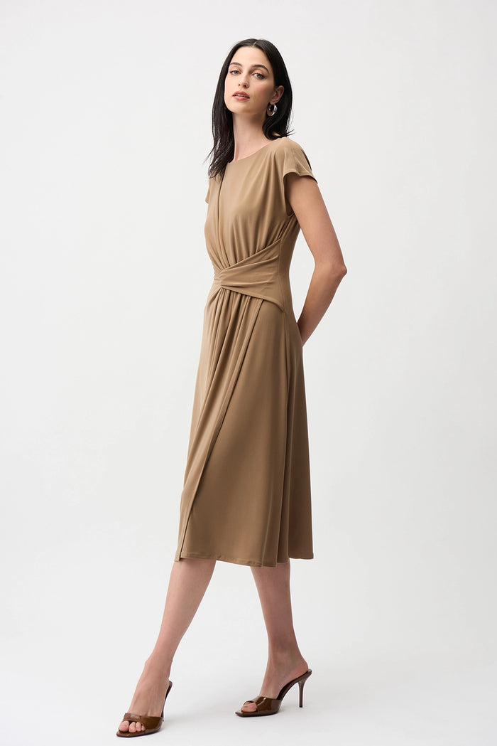 Joseph Ribkoff Silky Knit A Line Dress With Wrap Skirt Jr261146