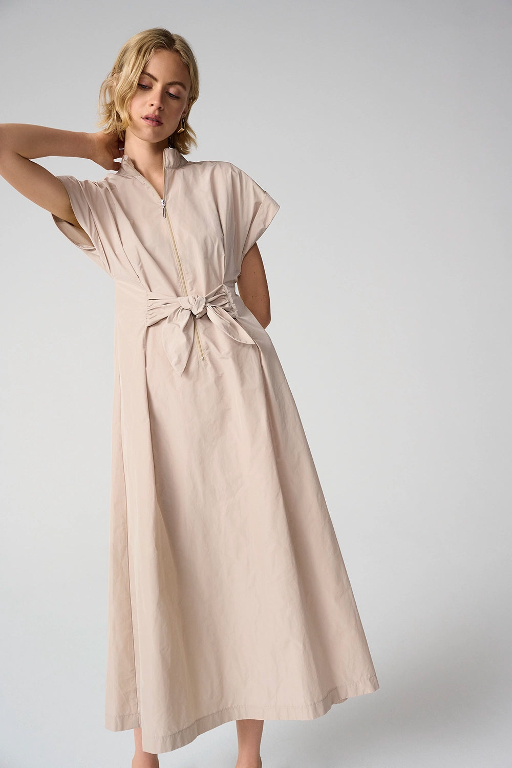 Joseph Ribkoff Memory Fit And Flare Dress With Tie Waist Jr261177