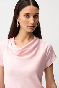 Joseph Ribkoff Recycled Satin Top With Cowl Neckline Jr261195