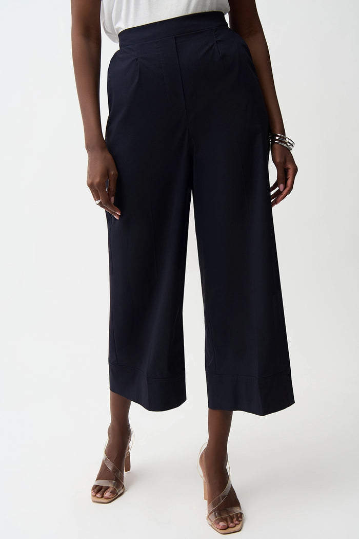 Joseph Ribkoff Stretch Poplin Pull-On Culotte Pants With Pleats Jr