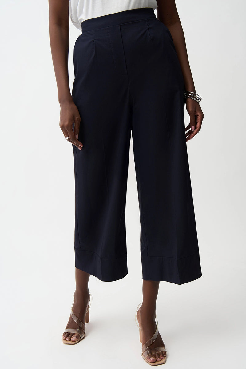 Joseph Ribkoff Stretch Poplin Pull-On Culotte Pants With Pleats Jr