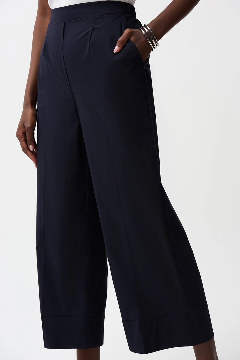 Joseph Ribkoff Stretch Poplin Pull-On Culotte Pants With Pleats Jr
