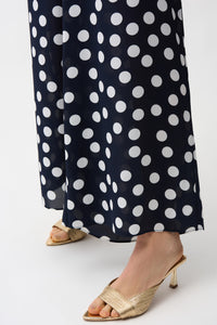 Joseph Ribkoff Georgette Dot Print Wide Leg Pants Jr261305
