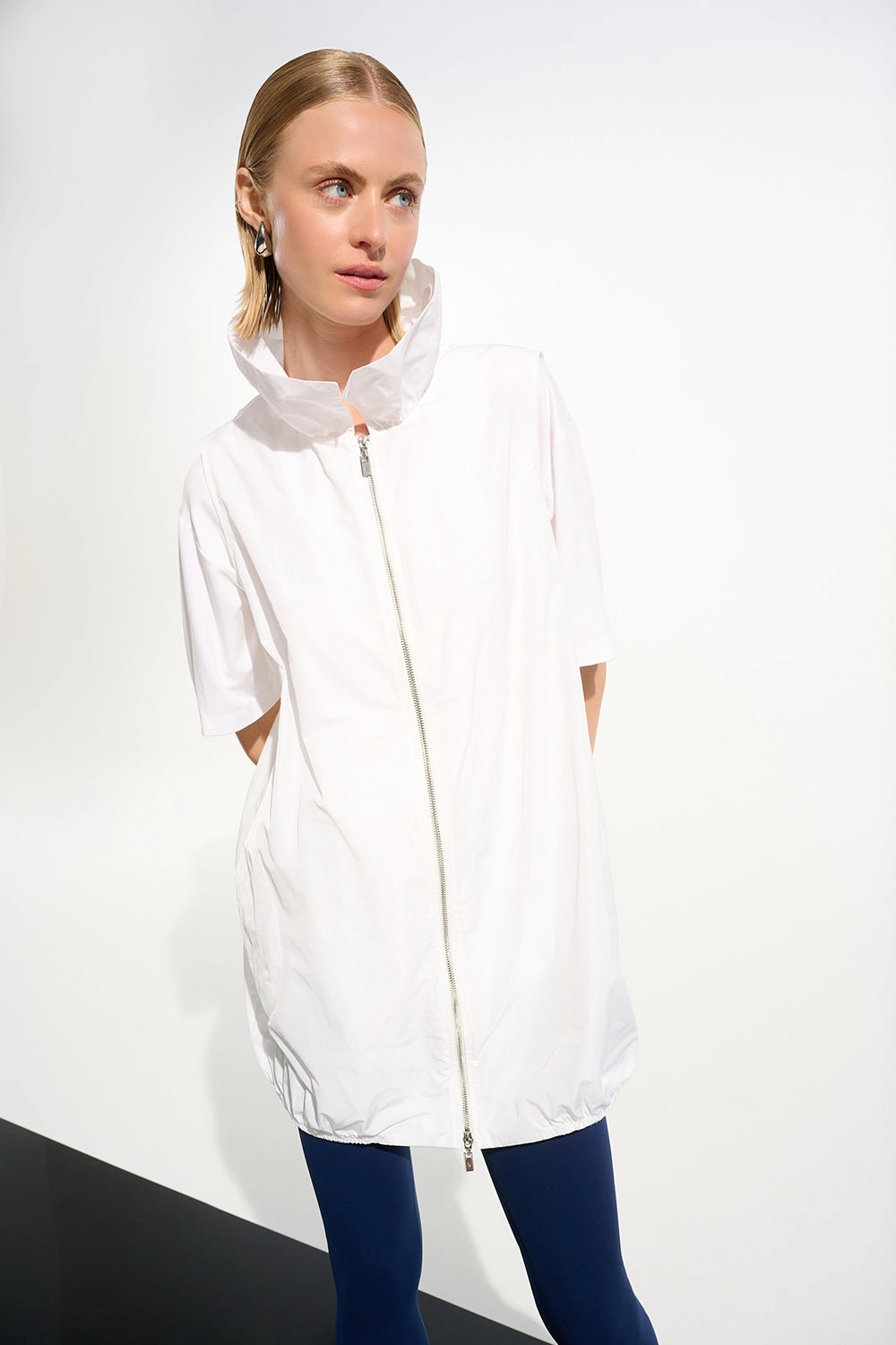 Joseph Ribkoff Memory Cocoon Vest With Shirred Collar Jr261639