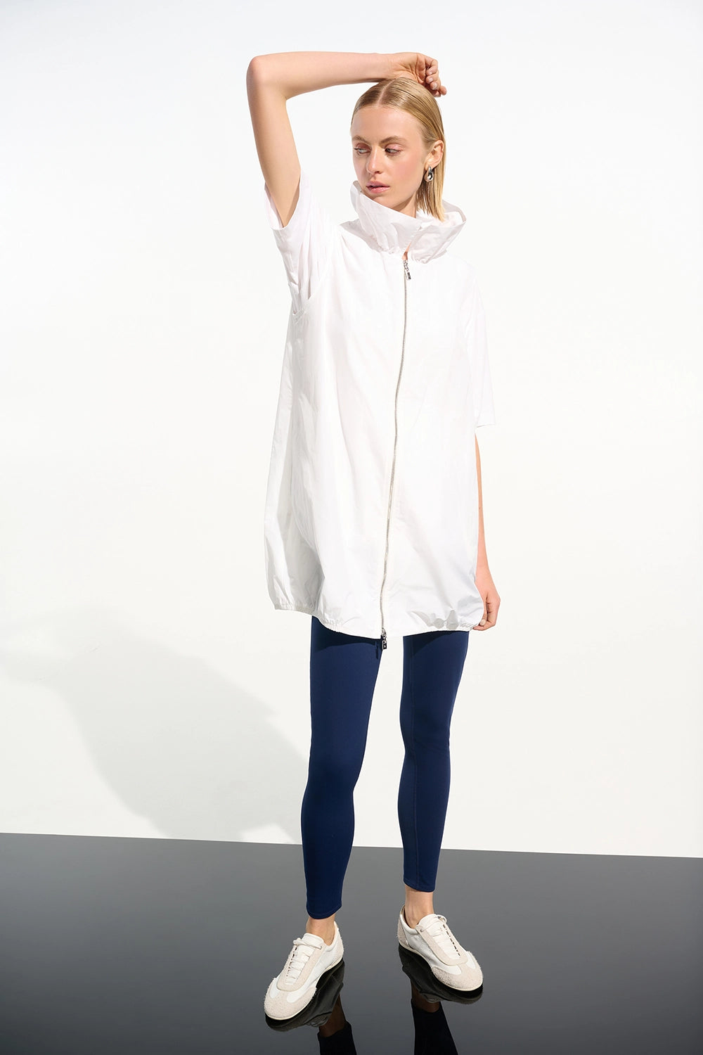 Joseph Ribkoff Memory Cocoon Vest With Shirred Collar Jr261639