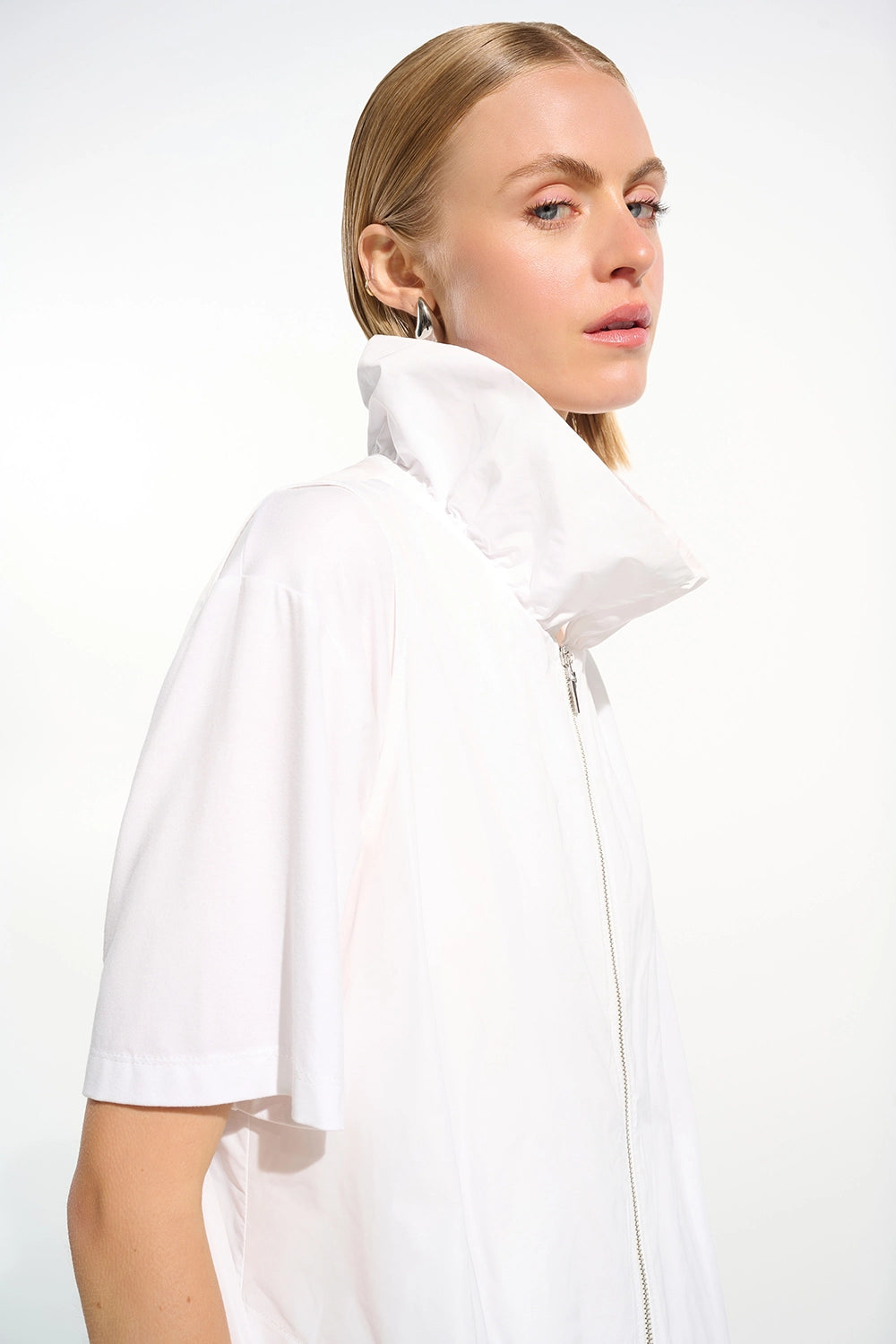 Joseph Ribkoff Memory Cocoon Vest With Shirred Collar Jr261639