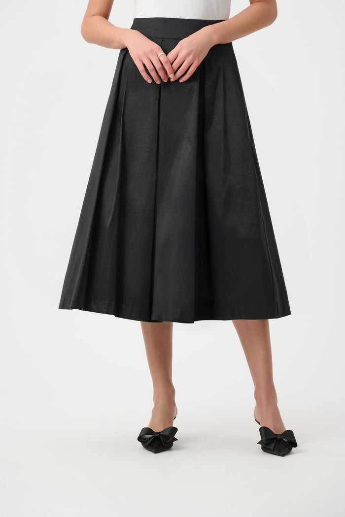 Joseph Ribkoff Stretch Taffeta Flared Skirt With Box Pleats Jr261757F26