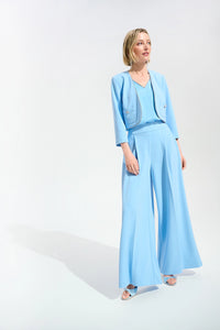 Joseph Ribkoff Scuba Crepe Fitted Jacket With Rhinestones Trim Jr261769