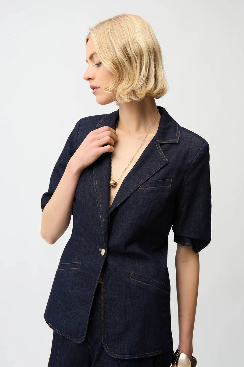 Joseph Ribkoff Denim Fitted Blazer Jr261968