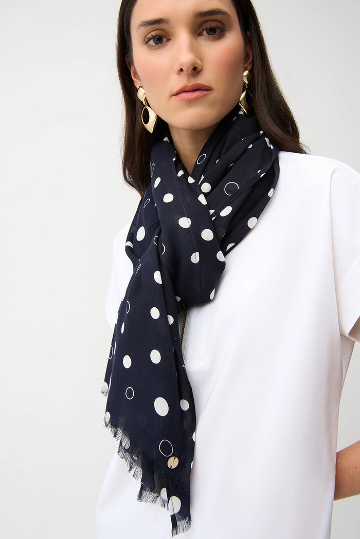 Joseph Ribkoff Modal Dot Print Scarf Jr261984
