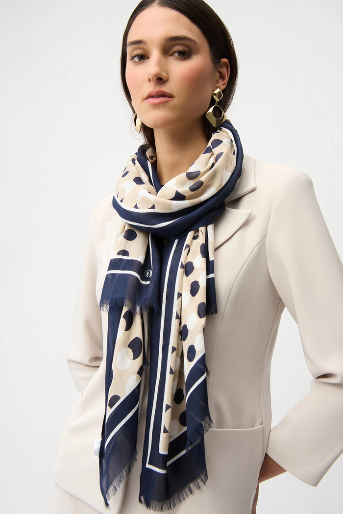 Joseph Ribkoff Modal Dot Print Scarf Jr261986