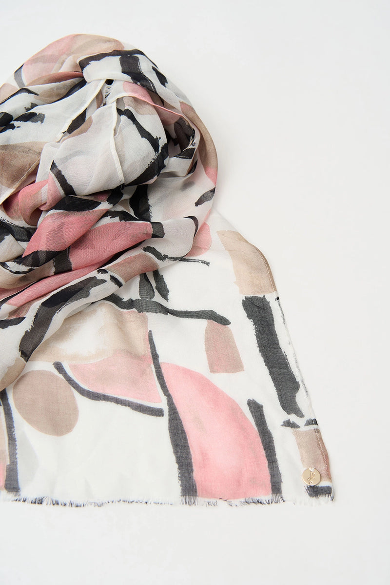 Joseph Ribkoff Viscose Abstract Print Scarf Jr261987
