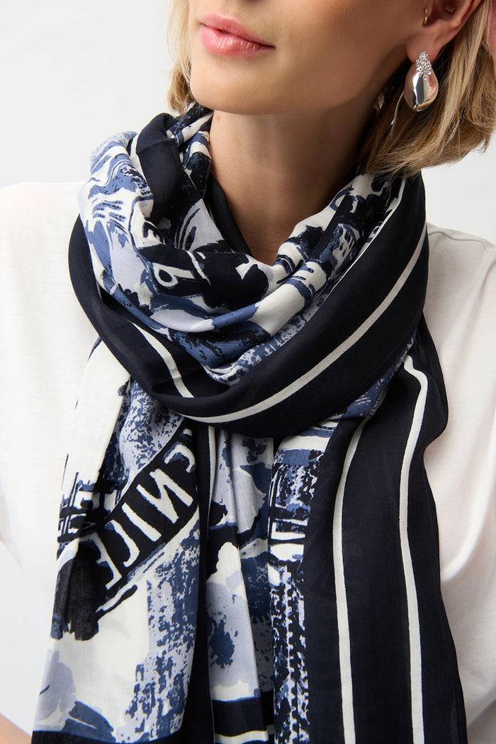 Joseph Ribkoff Modal Conversational Print Scarf Jr261988