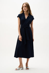 Joseph Ribkoff Woven Seersucker Fit And Flare Dress Jr262026
