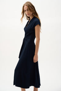 Joseph Ribkoff Woven Seersucker Fit And Flare Dress Jr262026