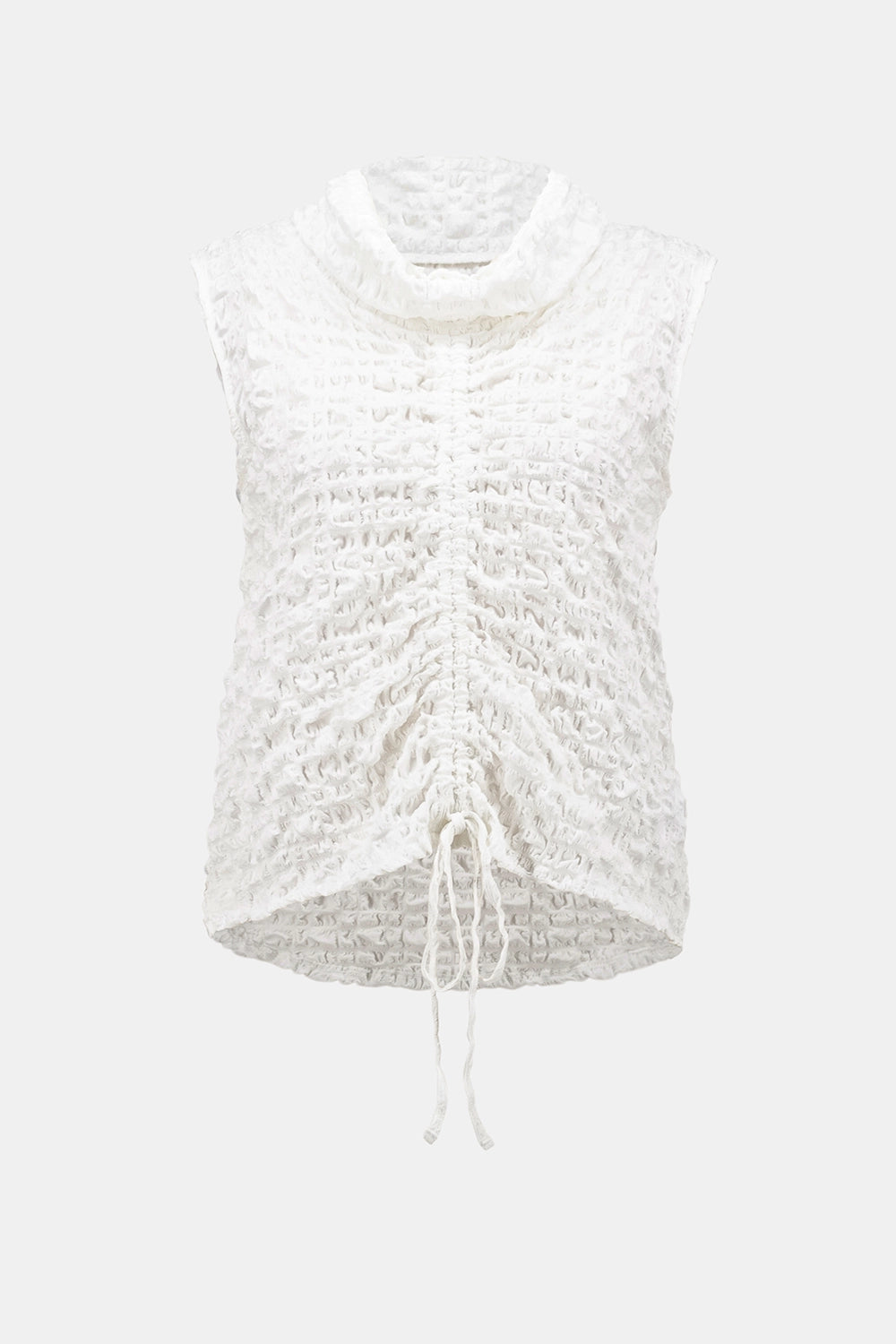 Joseph Ribkoff Bubble Jacquard Straight Top With Cowl Collar Jr262091